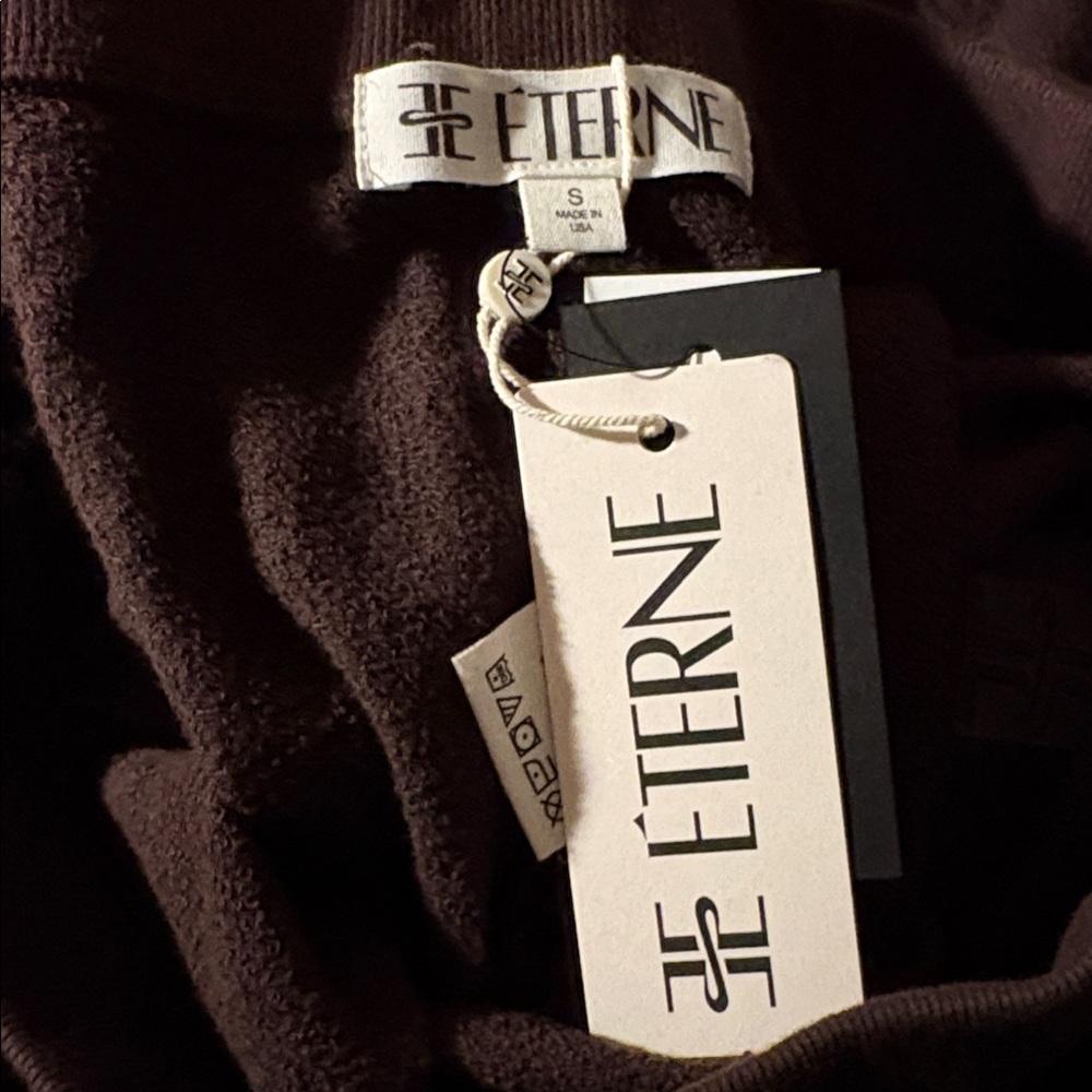 ETERNE Size S NWT CHOCOLATE Women's PANT - Picture 5 of 5